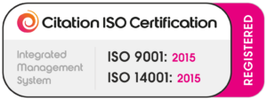 ISO 9001 and 14001 badge