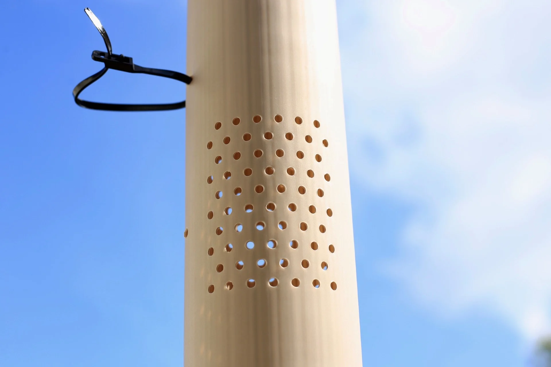 Vigilis Bio Ventair tree shelter product shot showing ventilation holes