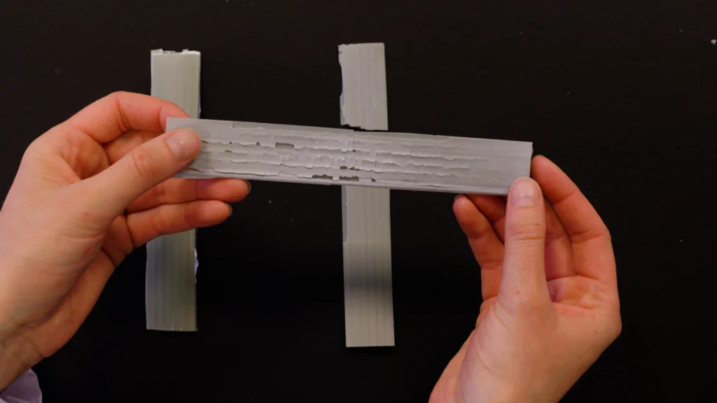 Vigilis biodegradable tree guard material at an early stage of biodegradation